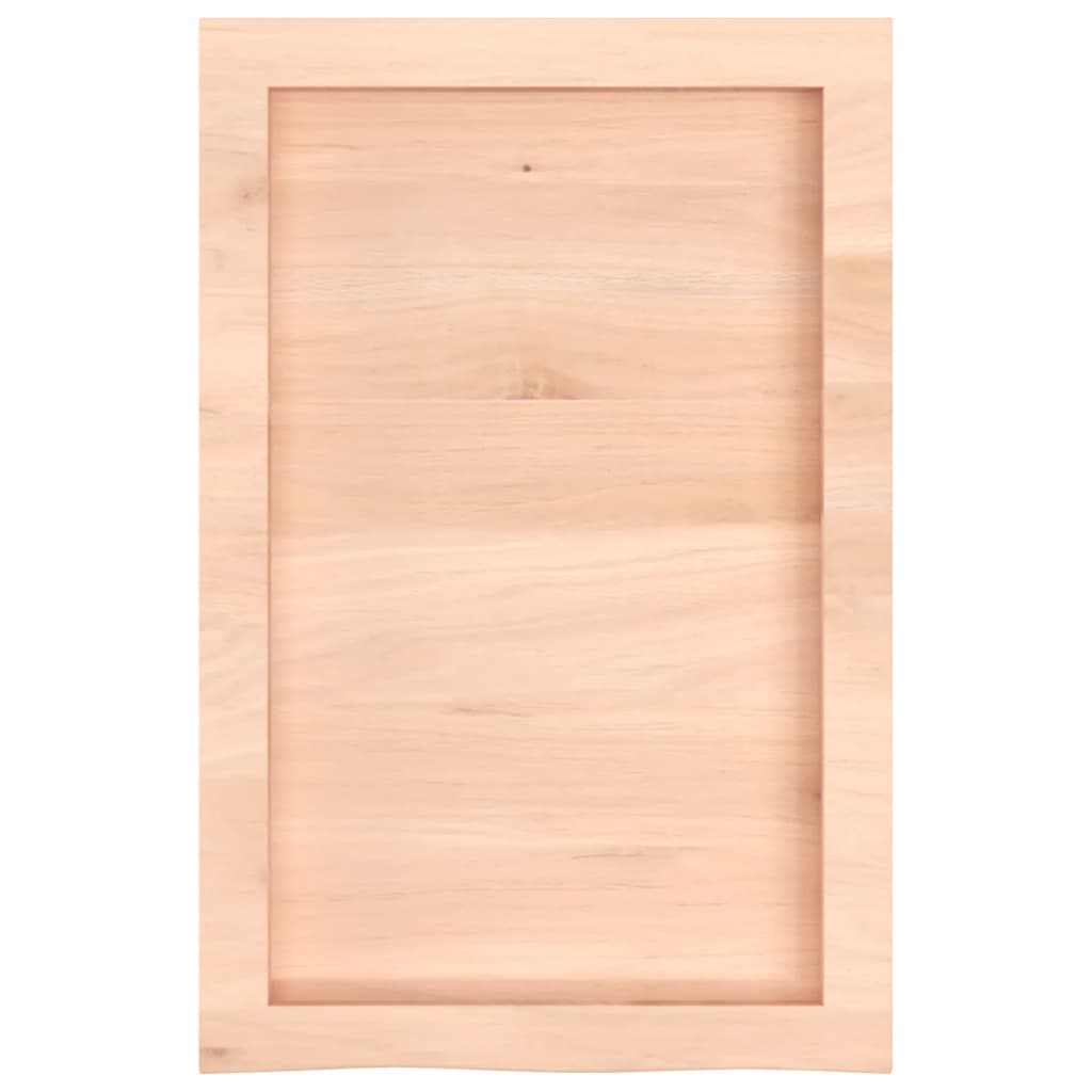 Kupaonska radna ploča 40x60x(2-6) cm netretirano masivno drvo