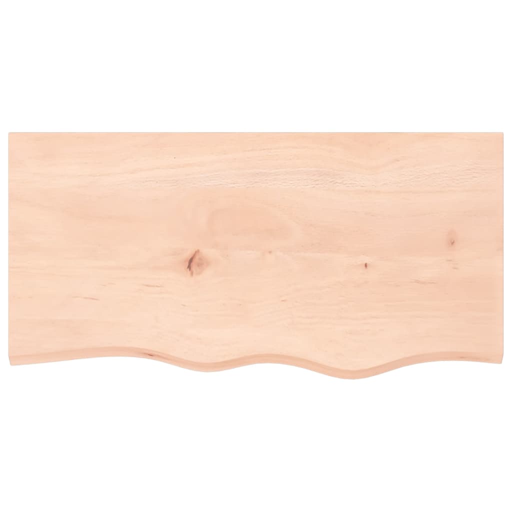 Kupaonska radna ploča 80x40x(2-6) cm netretirano masivno drvo