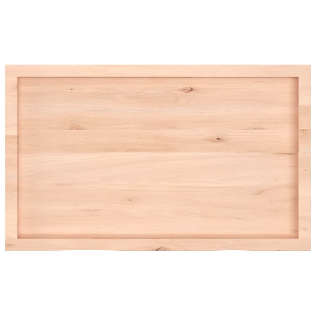 Kupaonska radna ploča 100x60x(2-6) cm netretirano masivno drvo