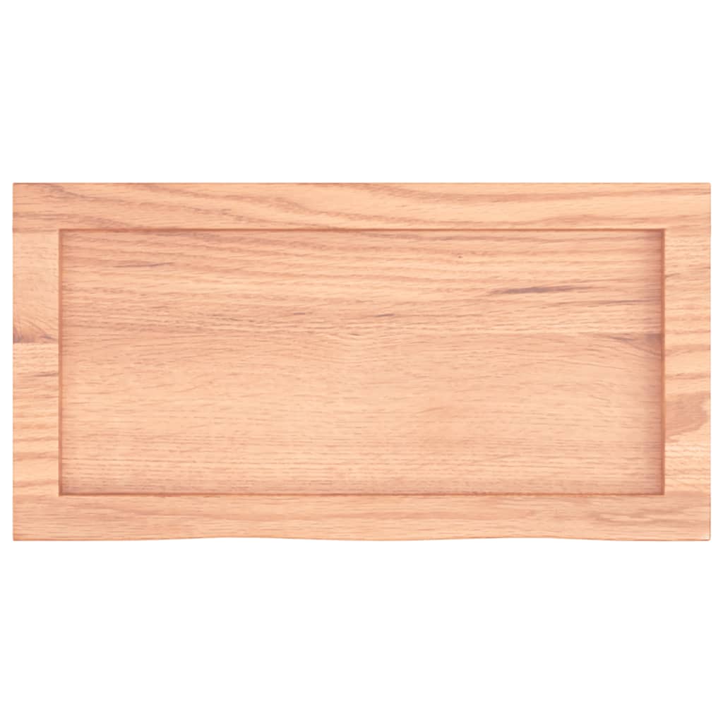 Kupaonska radna ploča svjetlosmeđa 60x30x(2-6) cm masivno drvo
