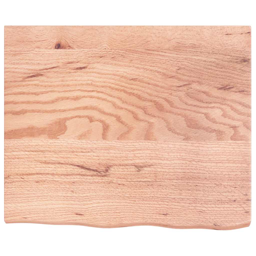 Kupaonska radna ploča svjetlosmeđa 60x50x(2-4) cm masivno drvo