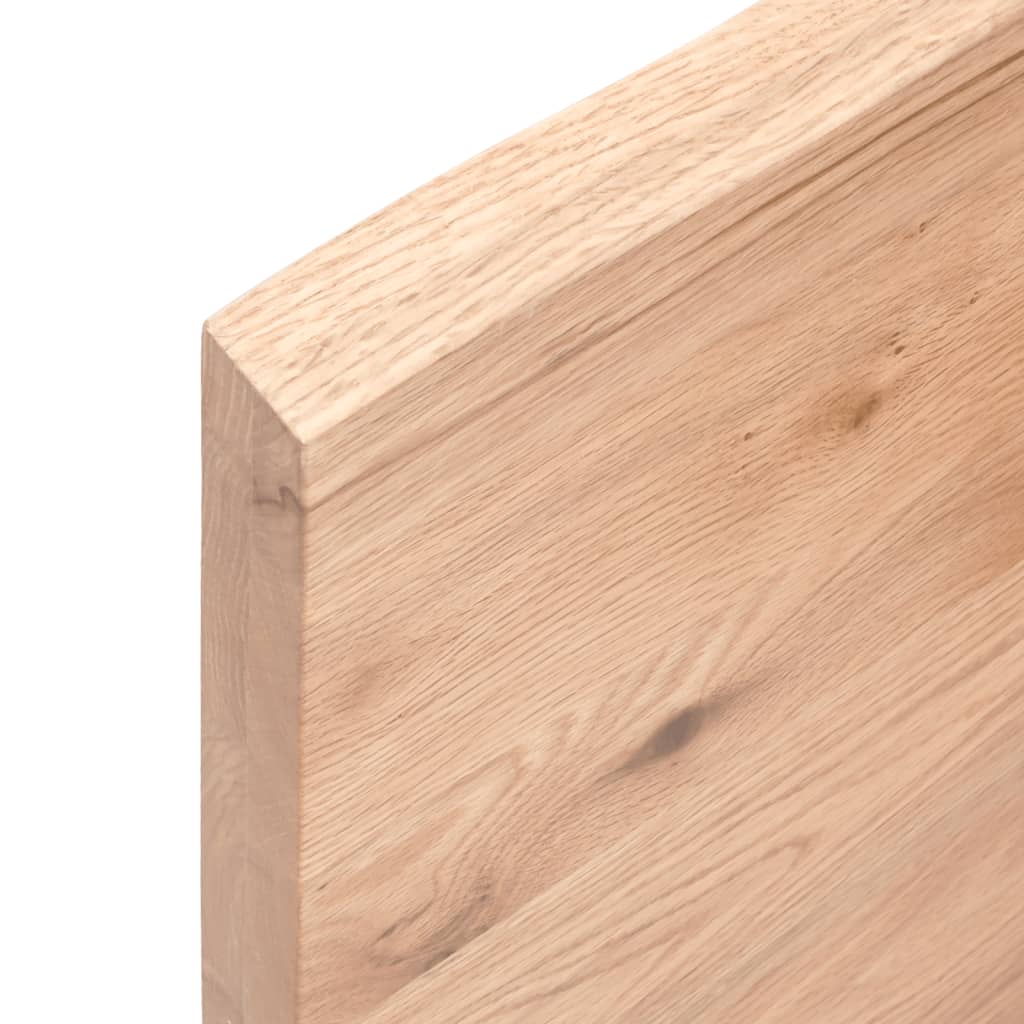 Kupaonska radna ploča svjetlosmeđa 80x30x(2-4) cm masivno drvo