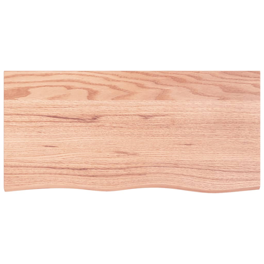 Kupaonska radna ploča svjetlosmeđa 100x50x2 cm tretirano drvo
