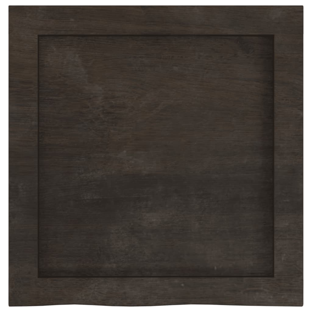 Kupaonska radna ploča tamnosmeđa 40x40x(2-4) cm tretirano drvo