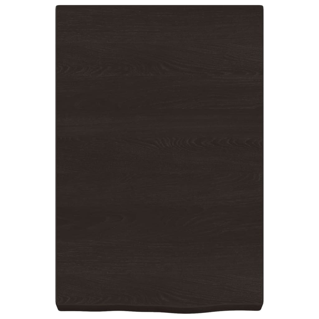 Kupaonska radna ploča tamnosmeđa 40x60x(2-6) cm tretirano drvo
