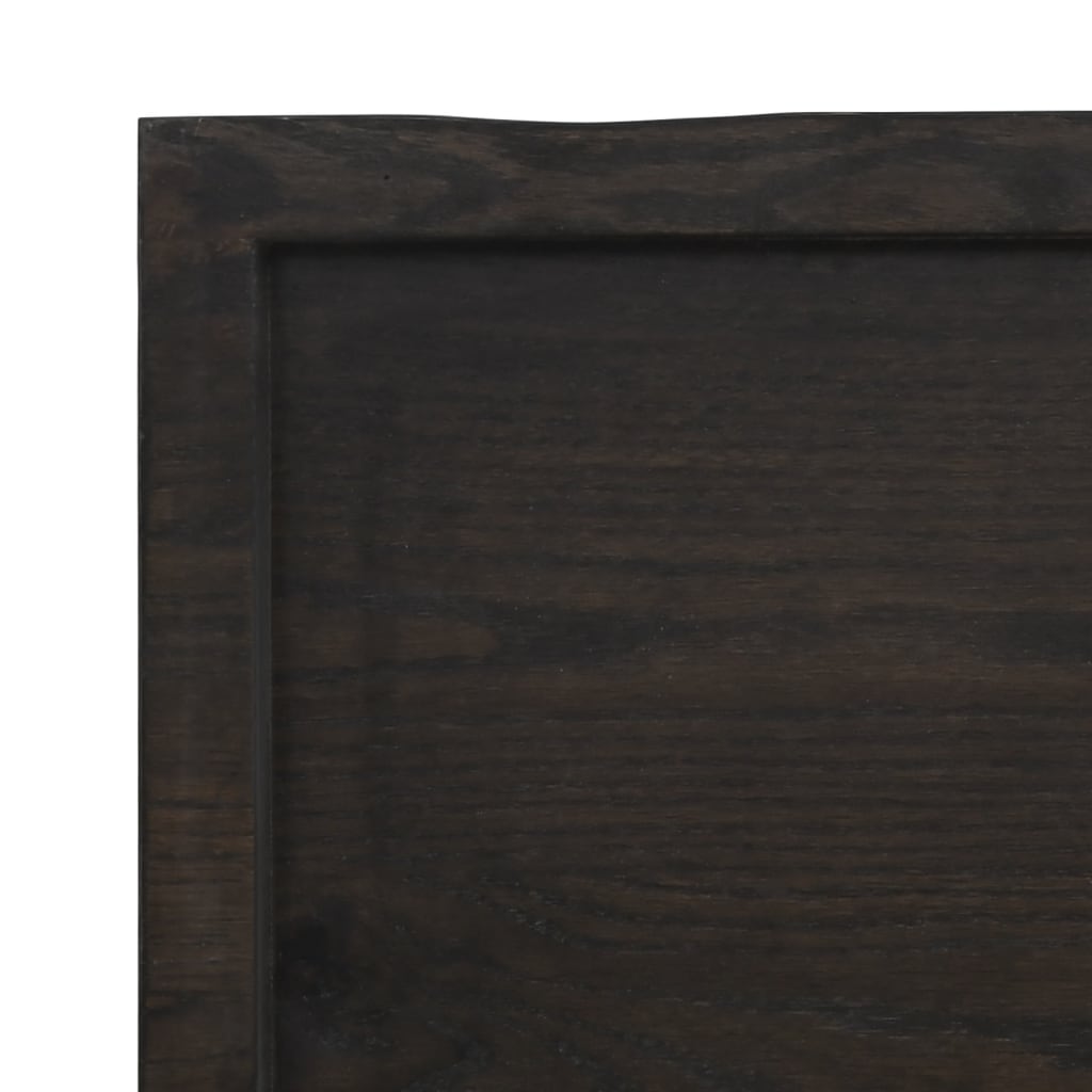 Kupaonska radna ploča tamnosmeđa 40x60x(2-6) cm tretirano drvo