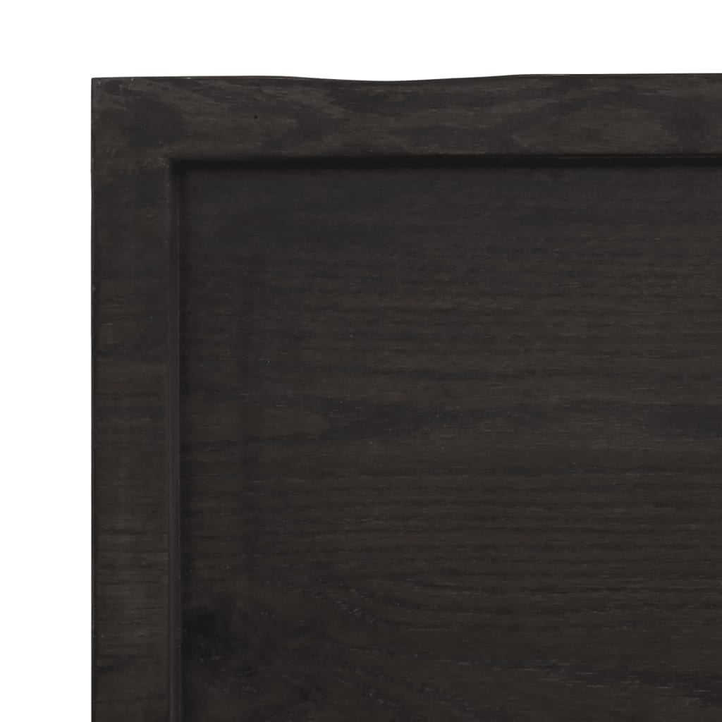 Kupaonska radna ploča tamnosmeđa 60x30x(2-4) cm tretirano drvo