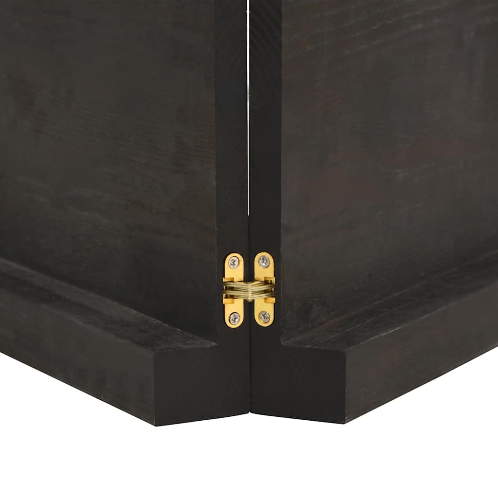 Kupaonska radna ploča tamnosmeđa 120x50x(2-6) cm tretirano drvo