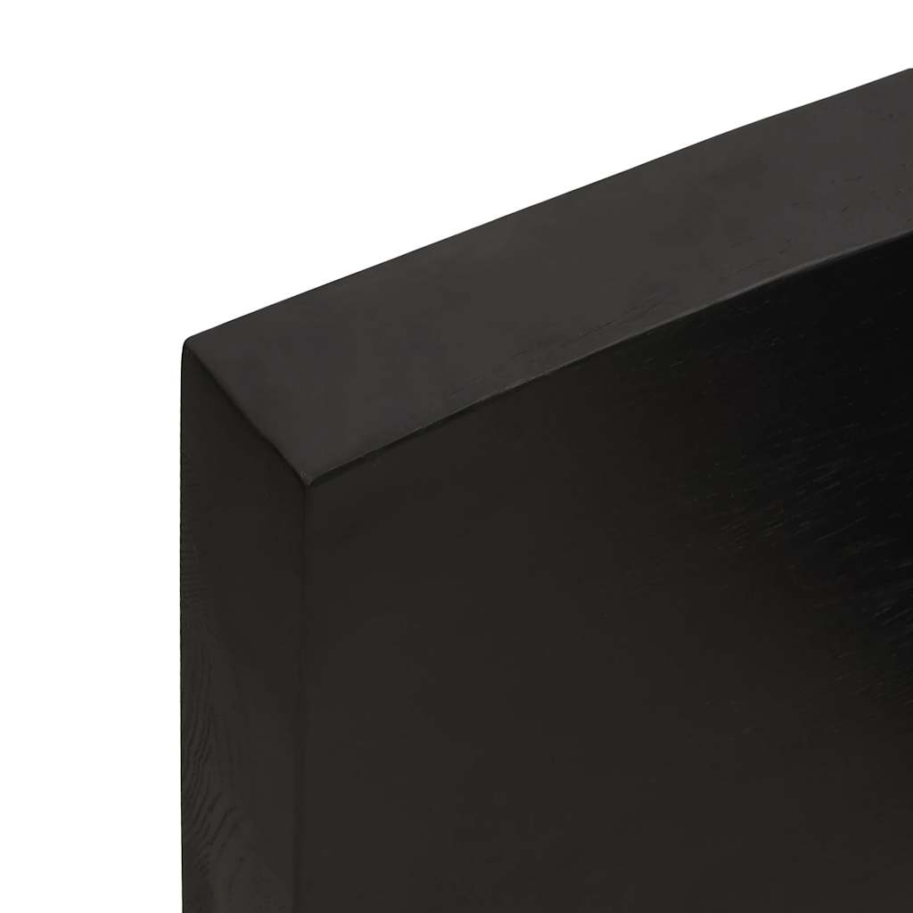 Kupaonska radna ploča tamnosmeđa 120x60x(2-6) cm tretirano drvo