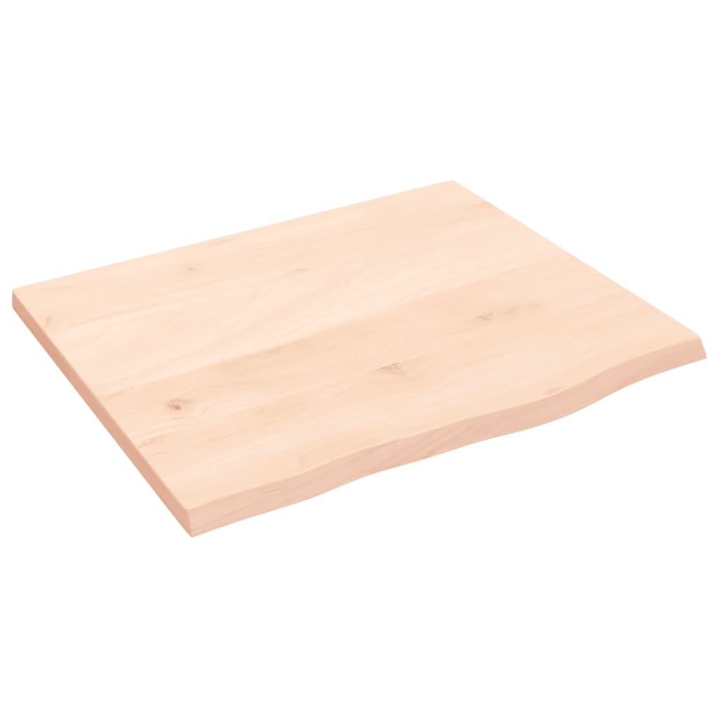 Stolna ploča 60x50x2 cm od netretirane masivne hrastovine