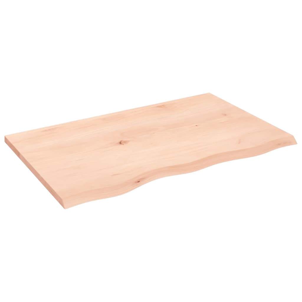 Stolna ploča 80x50x2 cm od netretirane masivne hrastovine