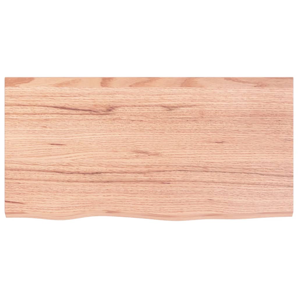 Stolna ploča svjetlosmeđa 80 x 40 x 2 cm tretirana hrastovina