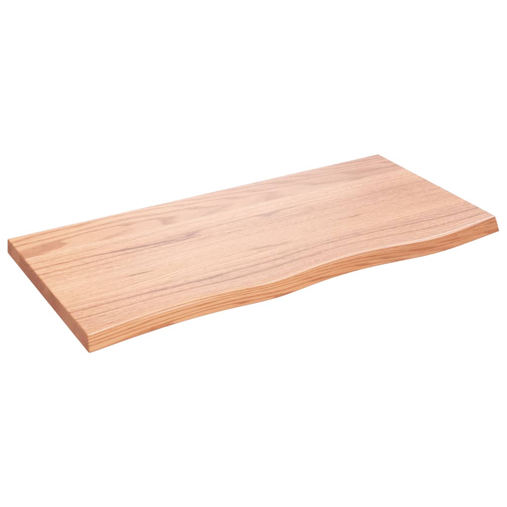 Stolna ploča svjetlosmeđa 100x50x(2-4) cm tretirana hrastovina
