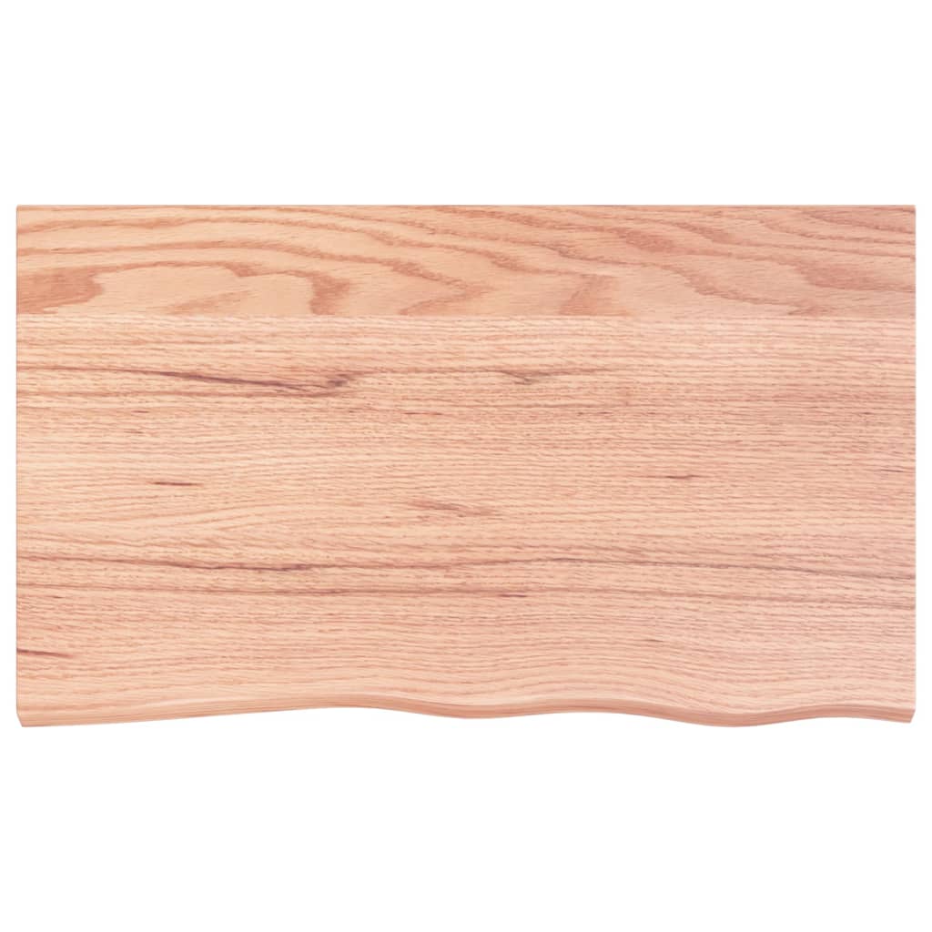 Stolna ploča svjetlosmeđa 100x60x(2-4) cm tretirana hrastovina