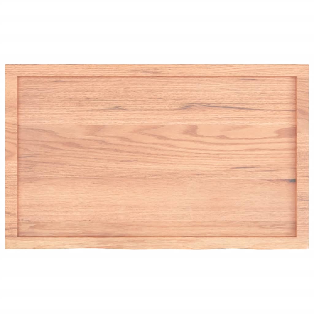 Stolna ploča svjetlosmeđa 100x60x(2-4) cm tretirana hrastovina