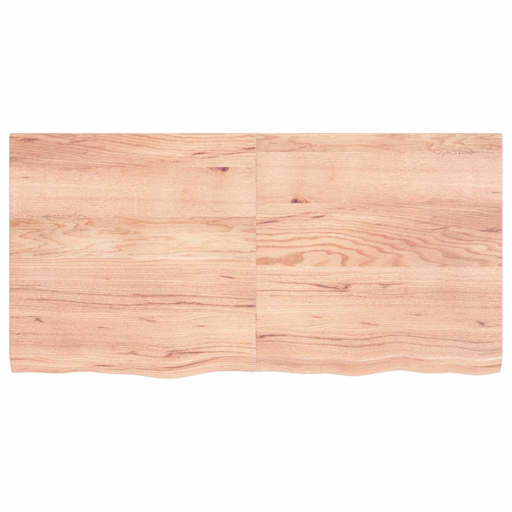 Stolna ploča svjetlosmeđa 120x60x(2-4) cm tretirana hrastovina