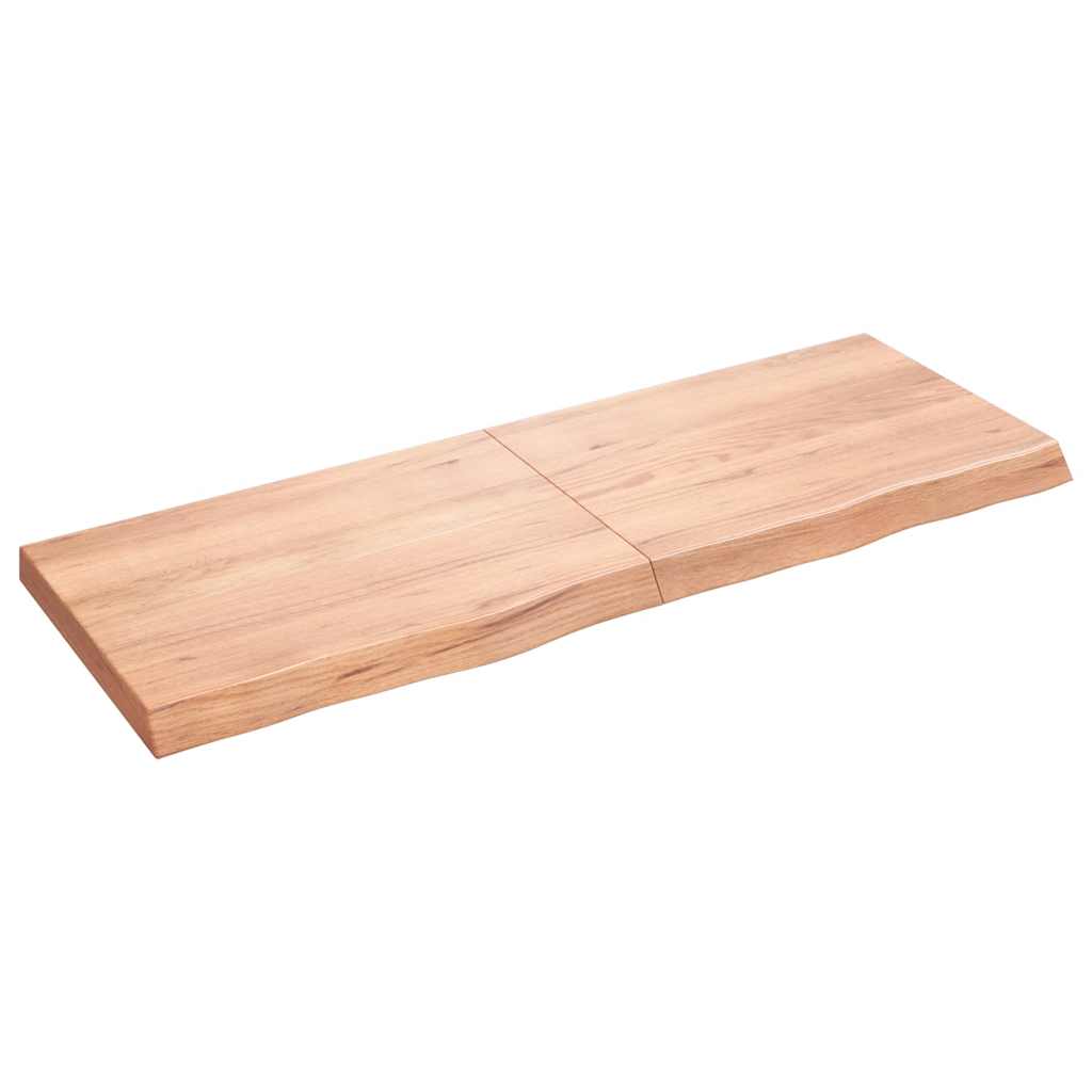Stolna ploča svjetlosmeđa 140x50x(2-6) cm tretirana hrastovina