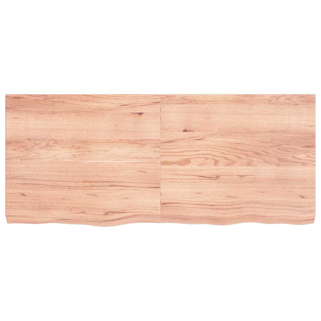 Stolna ploča svjetlosmeđa 140x60x(2-6) cm tretirana hrastovina