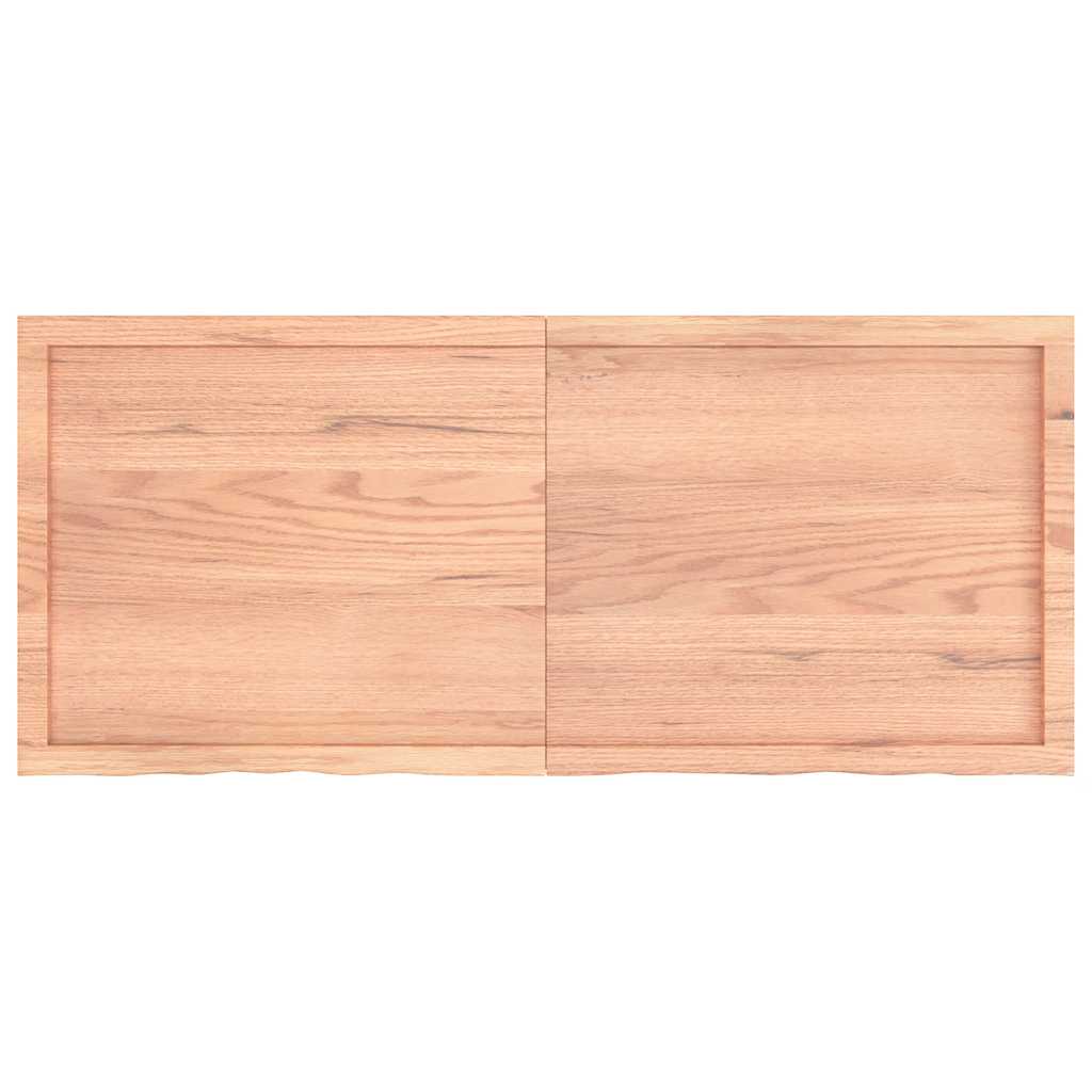 Stolna ploča svjetlosmeđa 140x60x(2-6) cm tretirana hrastovina
