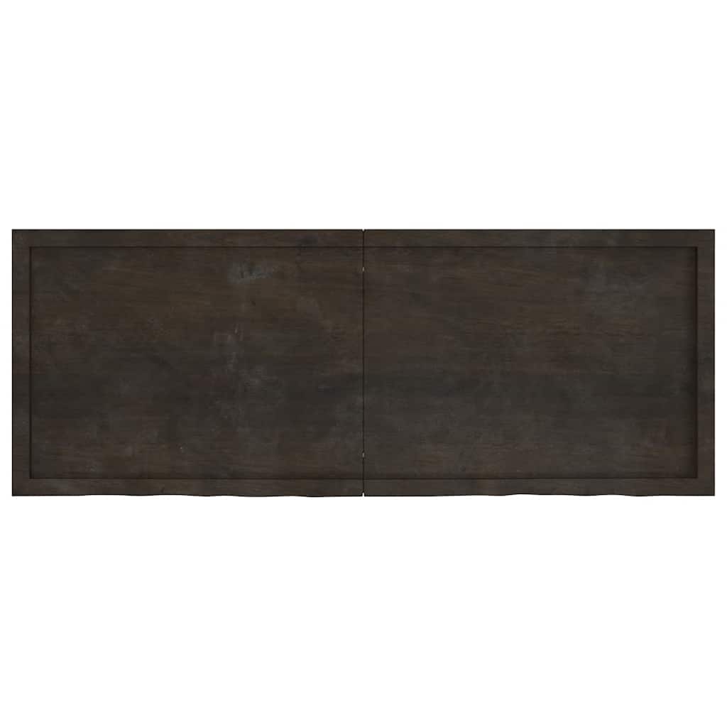 Stolna ploča tamnosmeđa 160x60x(2-4) cm obrađena masivna hrast