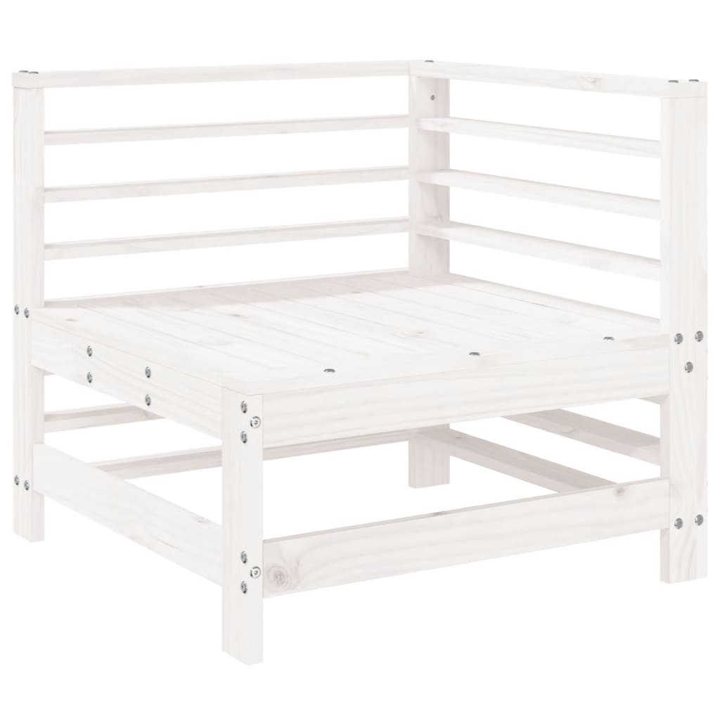 4-dijelna vrtna garnitura od masivne borovine bijela