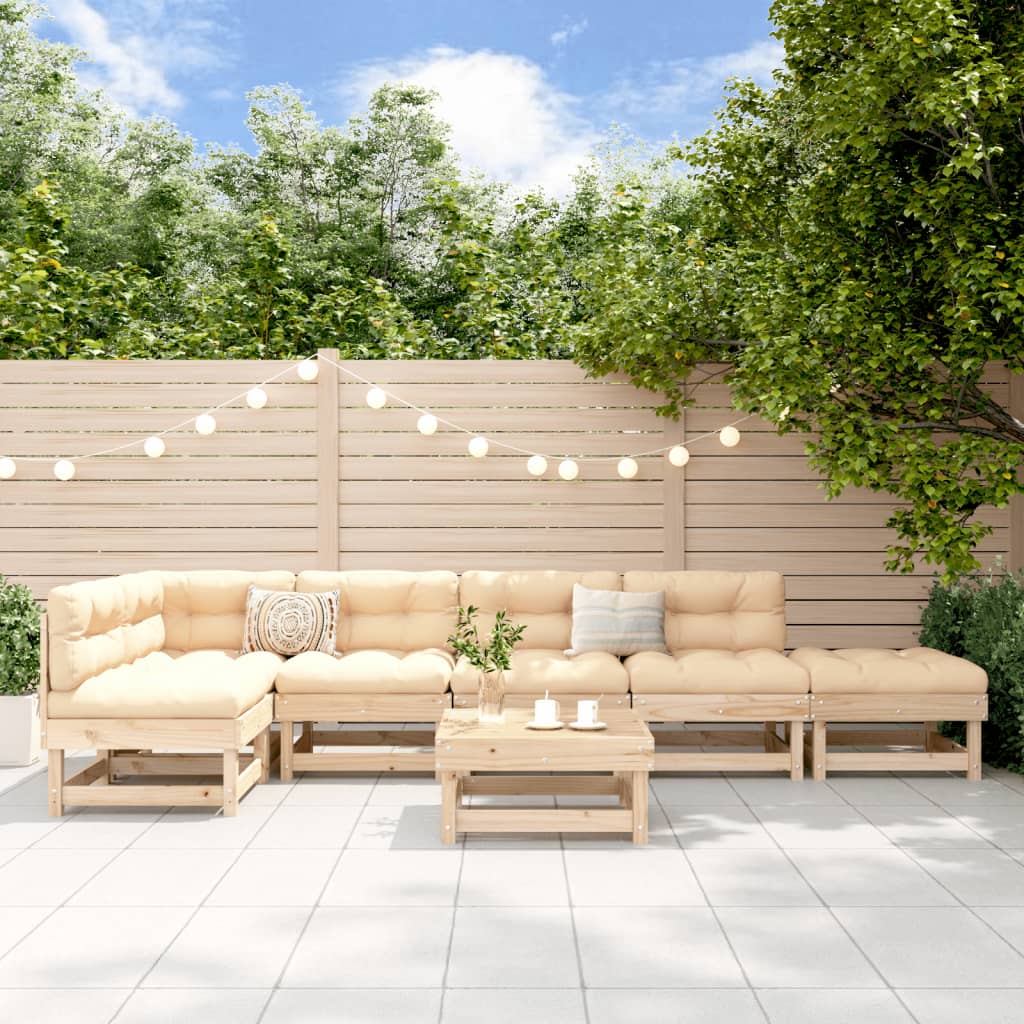 7-dijelna vrtna garnitura od masivne borovine