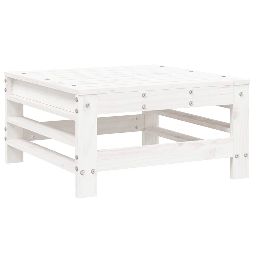 5-dijelna vrtna garnitura bijela od masivne borovine