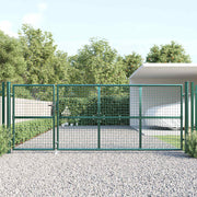 Mrežasta vrtna vrata zelena 350x125 cm pocinčani čelik