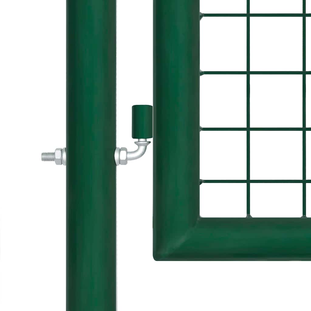 Mrežasta vrtna vrata zelena 500x125 cm pocinčani čelik