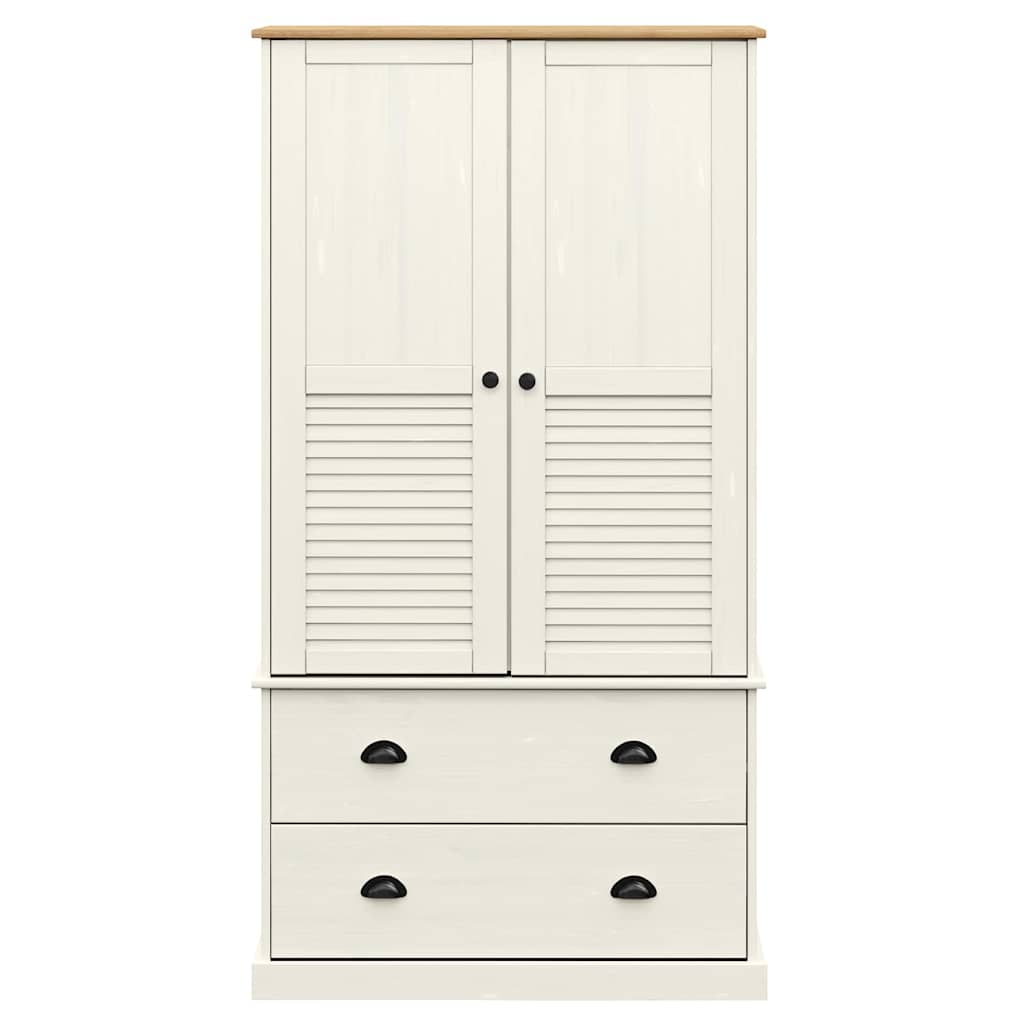 Ormar VIGO bijeli 90 x 55 x 170 cm od masivne borovine