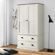 Ormar VIGO bijeli 90 x 55 x 170 cm od masivne borovine