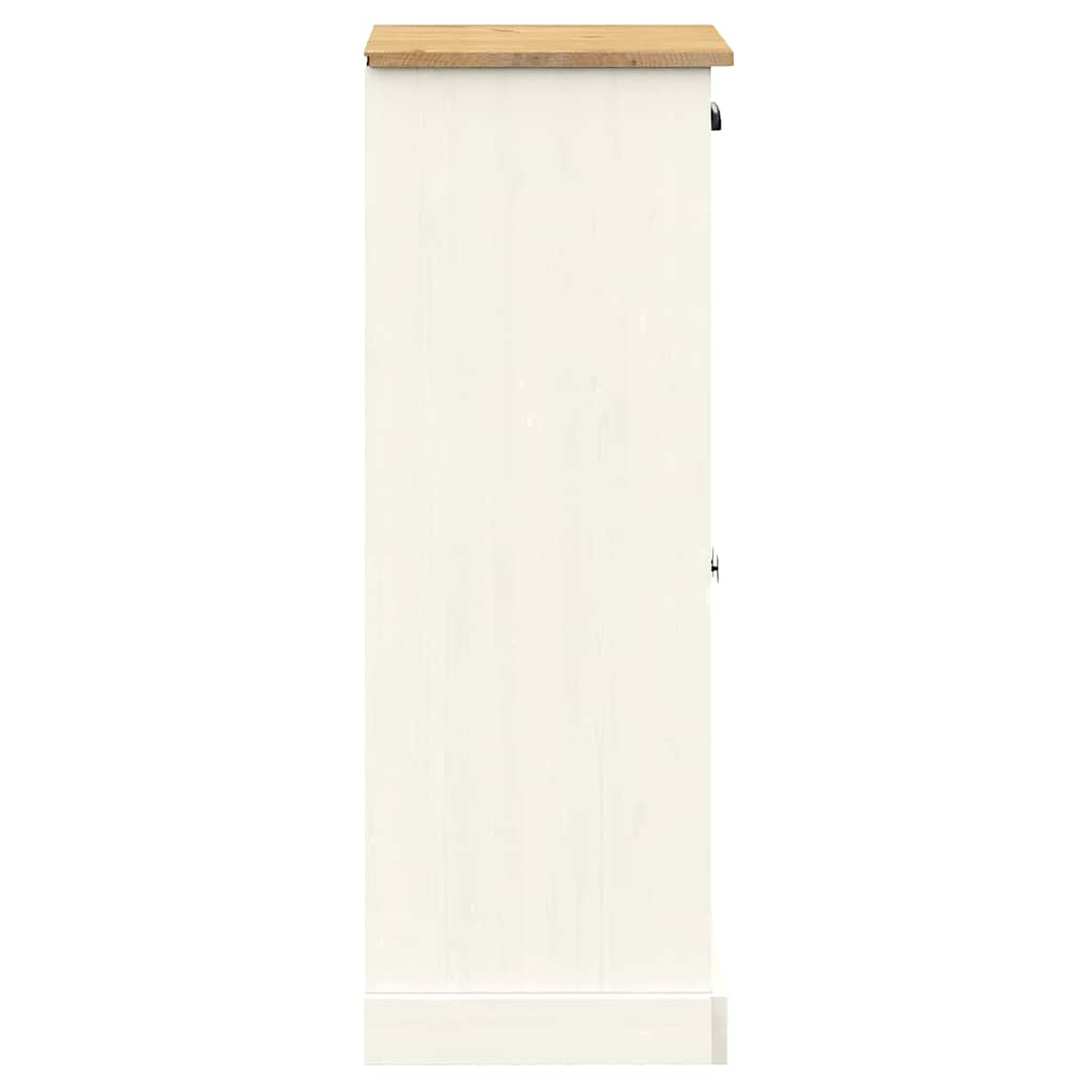 Ormarić za cipele VIGO bijeli 60x35x96 cm od masivne borovine