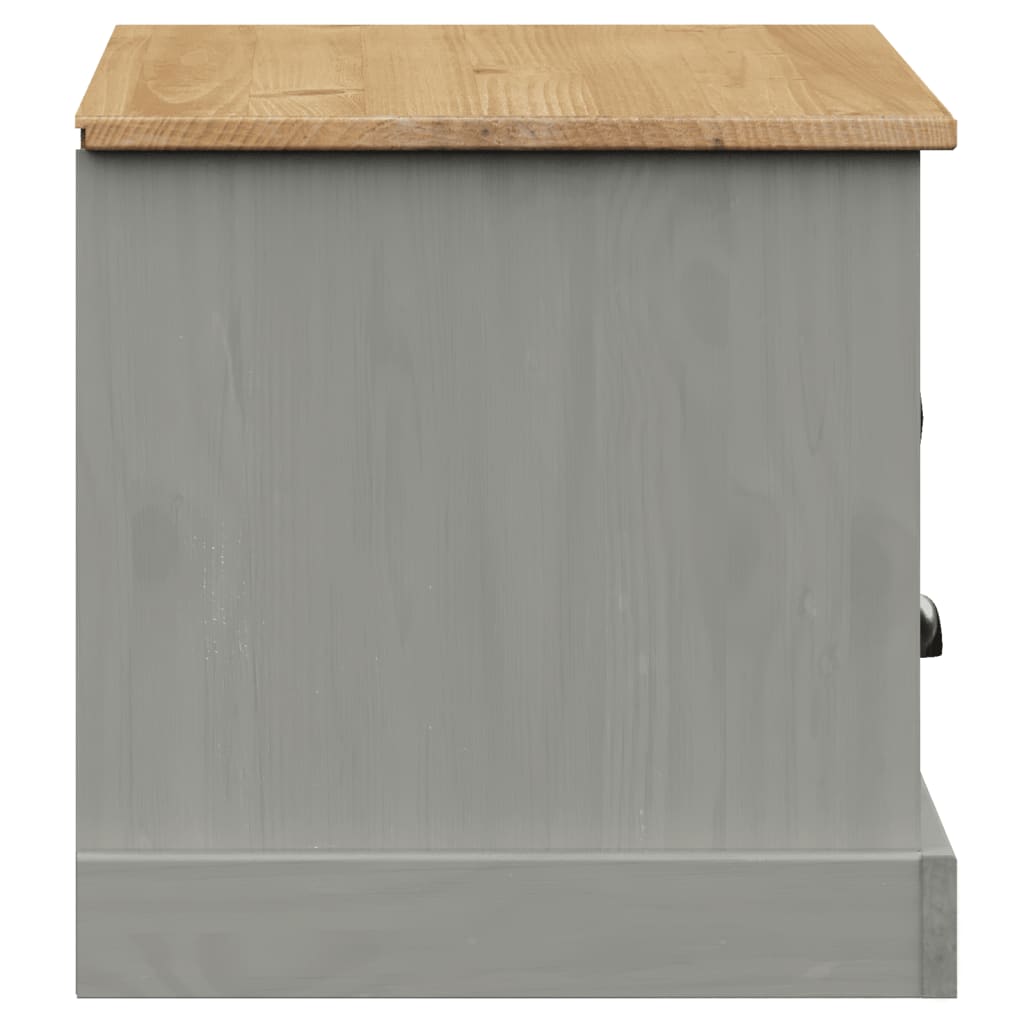 TV ormarić VIGO sivi 106 x 40 x 40 cm od masivne borovine