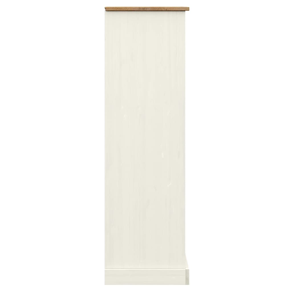 Regal za knjige VIGO bijeli 90x35x114,5 cm od masivne borovine