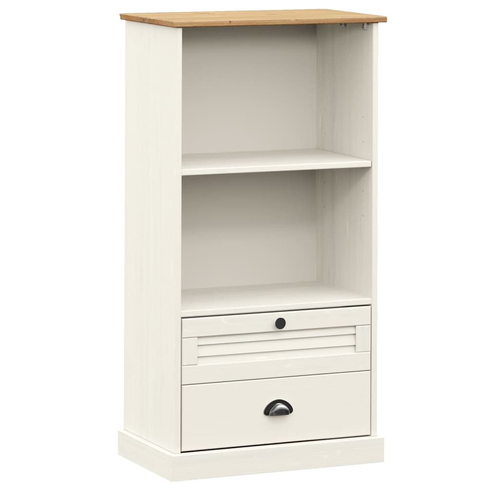 Regal za knjige VIGO bijeli 60x35x114,5 cm od masivne borovine