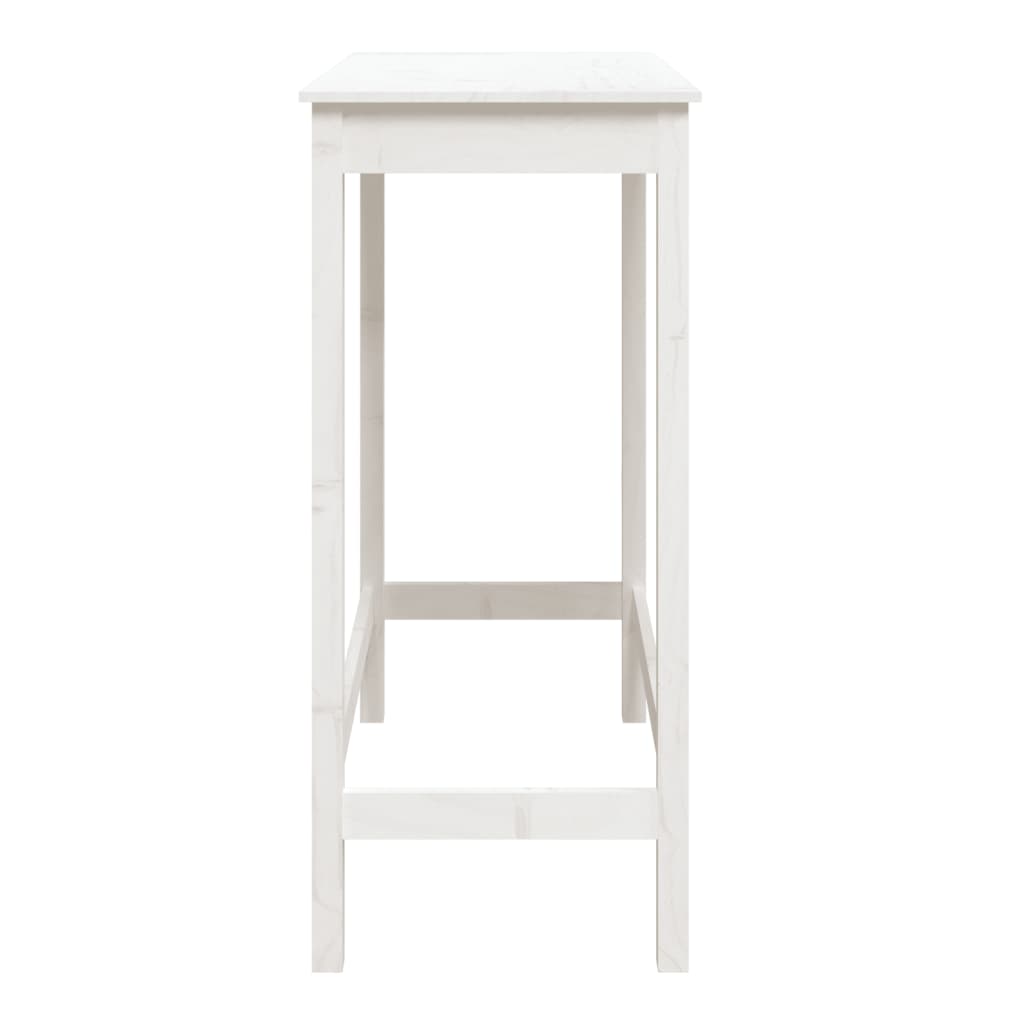 Barski stol bijeli 100 x 50 x 110 cm od masivne borovine