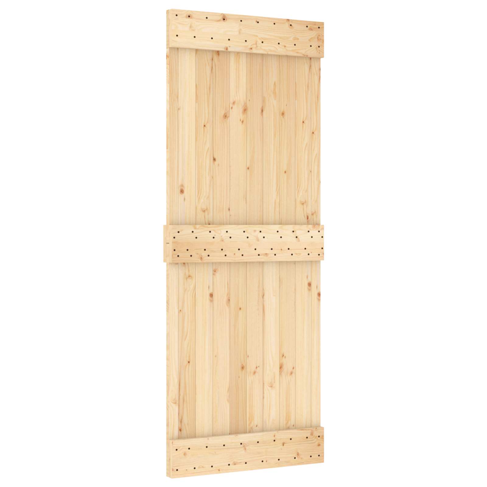 Vrata NARVIK Prirodna 80 x 210 cm Čvrsta borovina