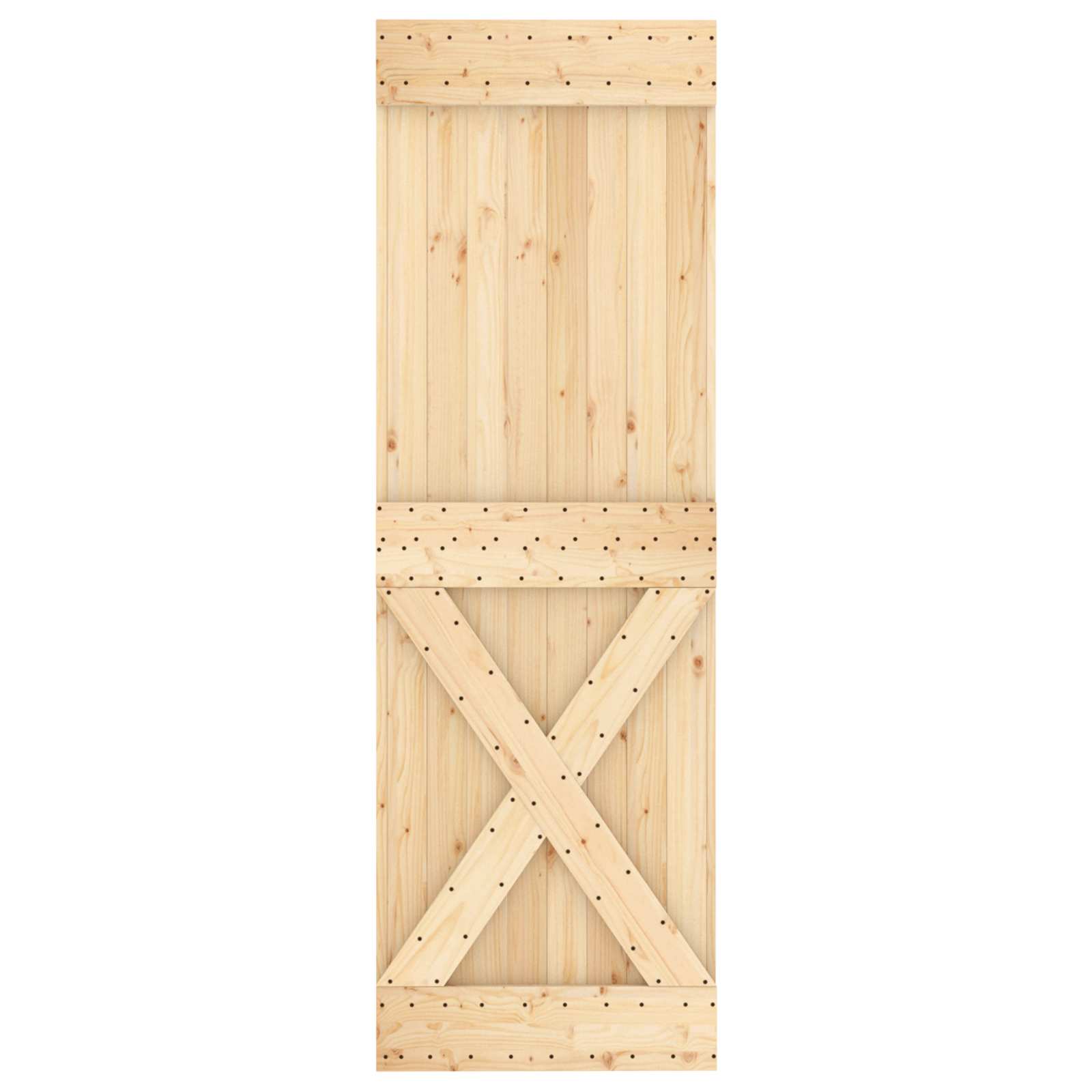 Vrata NARVIK Prirodna 70 x 210 cm Čvrsta borovina