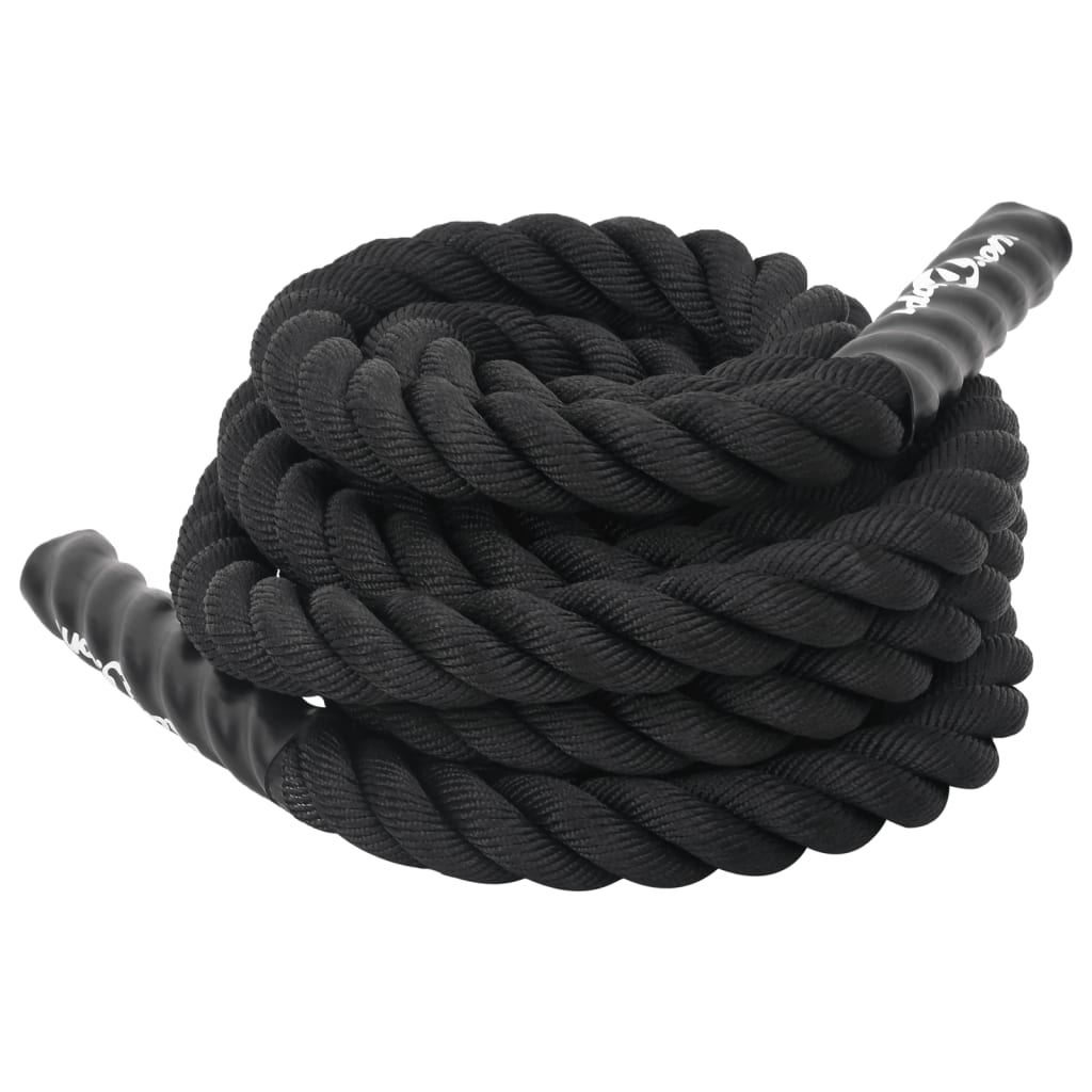 Borbeno uže crno 9 m 6,8 kg poliester