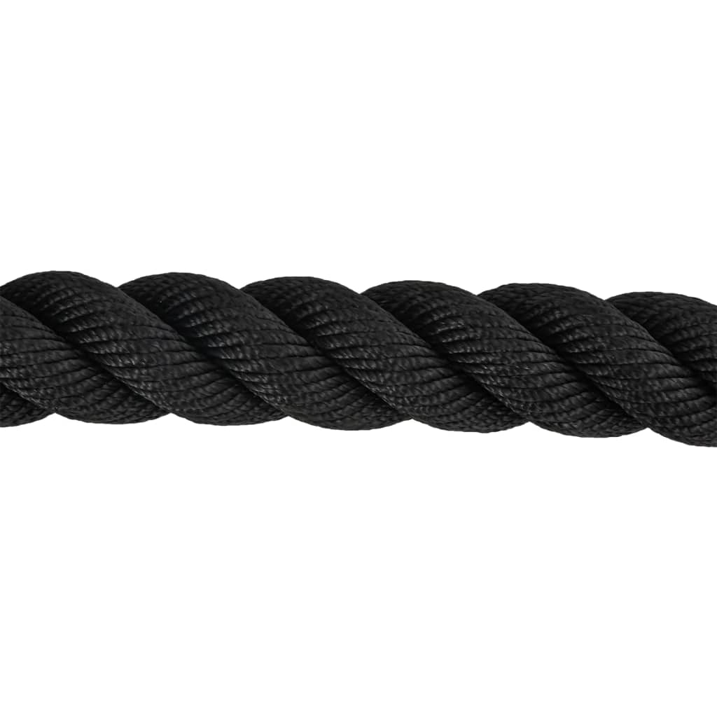 Borbeno uže crno 12 m 9 kg poliester