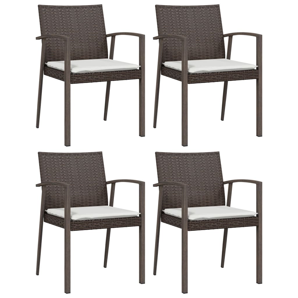 5-dijelni vrtni blagovaonski set s jastucima poliratan i čelik