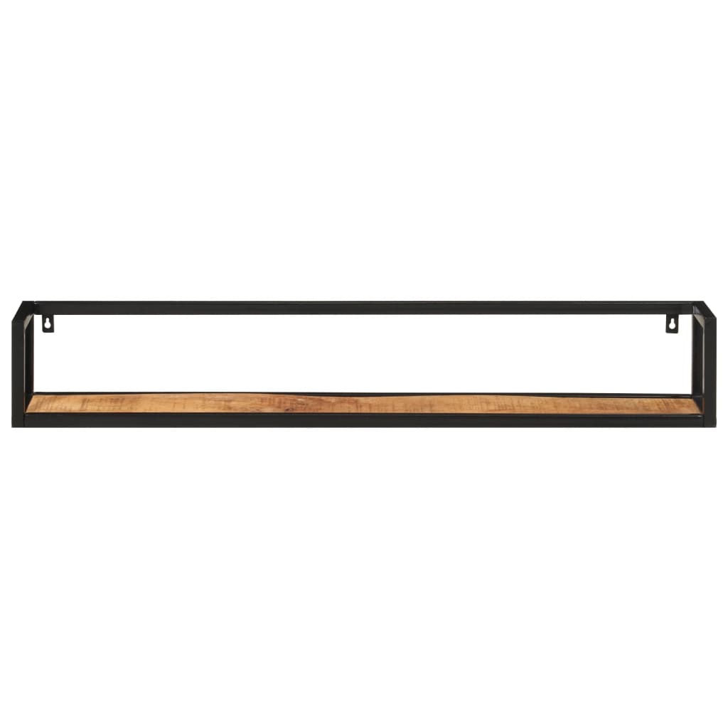 Zidne police 2 kom 110 x 17 x 17 cm od masivnog drva manga