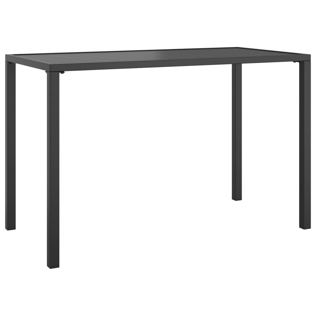 Vrtni blagovaonski stol antracit 110 x 54 x 70 cm čelični