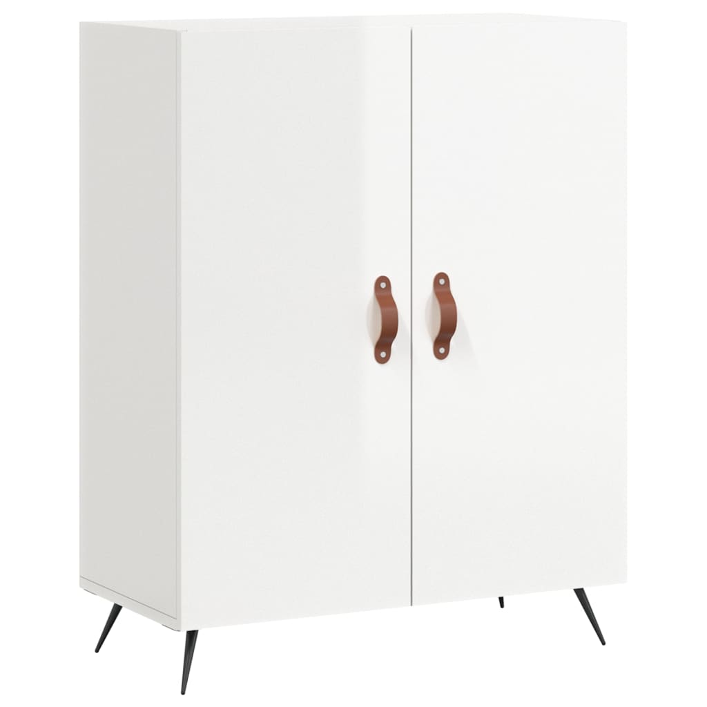 Komoda sjajna bijela 69,5x34x90 cm od konstruiranog drva