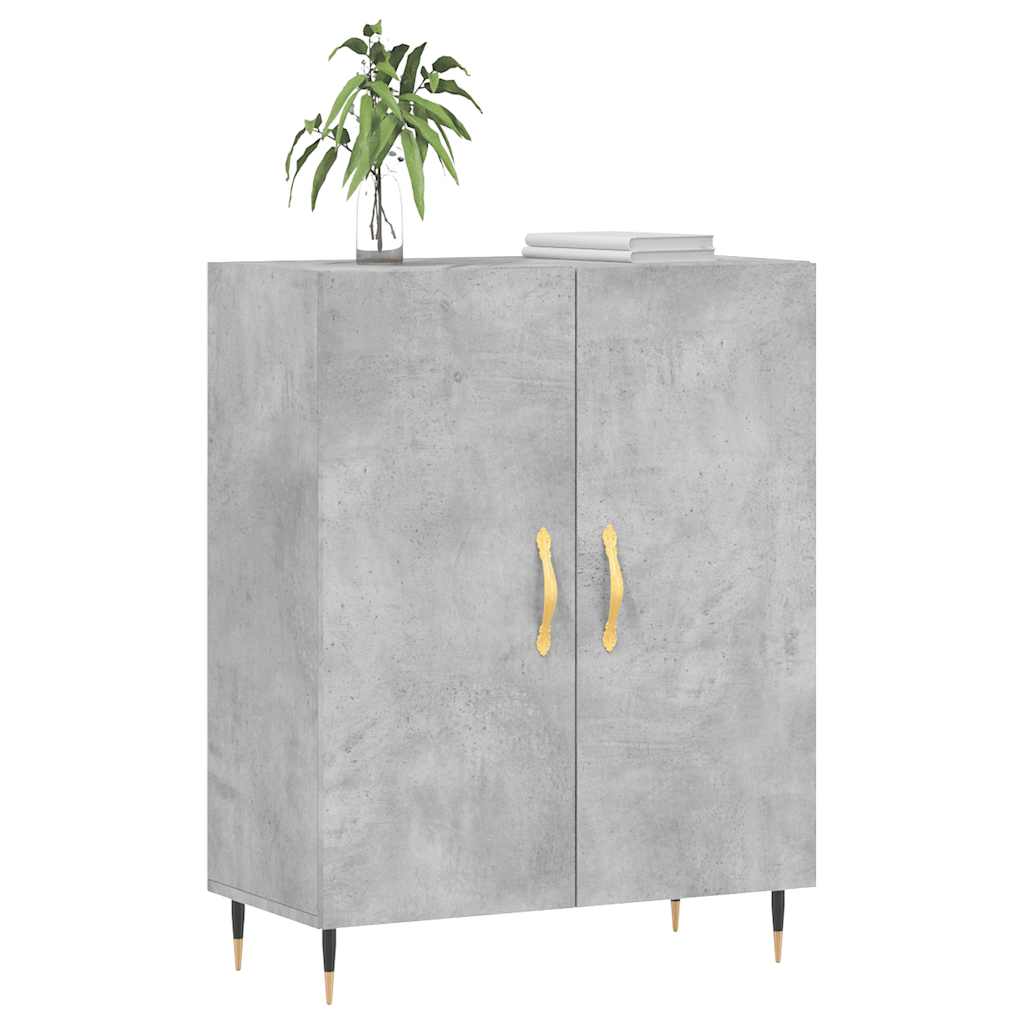 Komoda siva boja betona 69,5x34x90 cm od konstruiranog drva