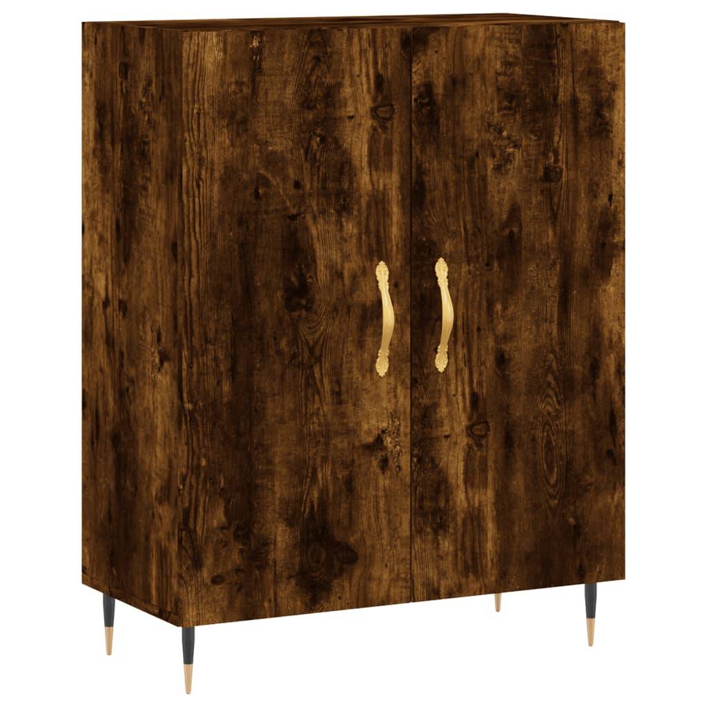 Komoda siva boja betona 69,5x34x90 cm od konstruiranog drva