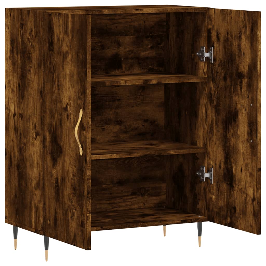 Komoda siva boja betona 69,5x34x90 cm od konstruiranog drva