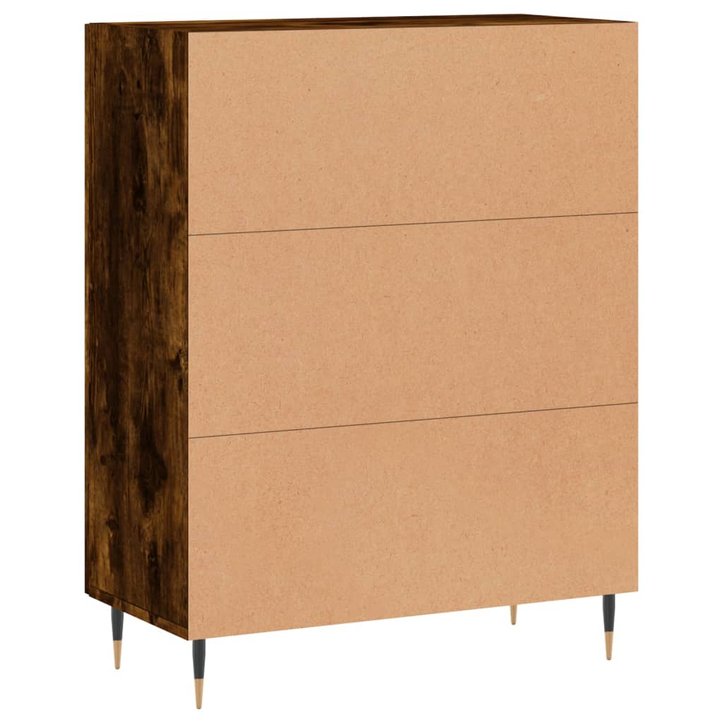 Komoda siva boja betona 69,5x34x90 cm od konstruiranog drva