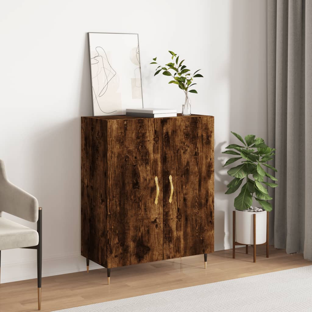 Komoda siva boja betona 69,5x34x90 cm od konstruiranog drva