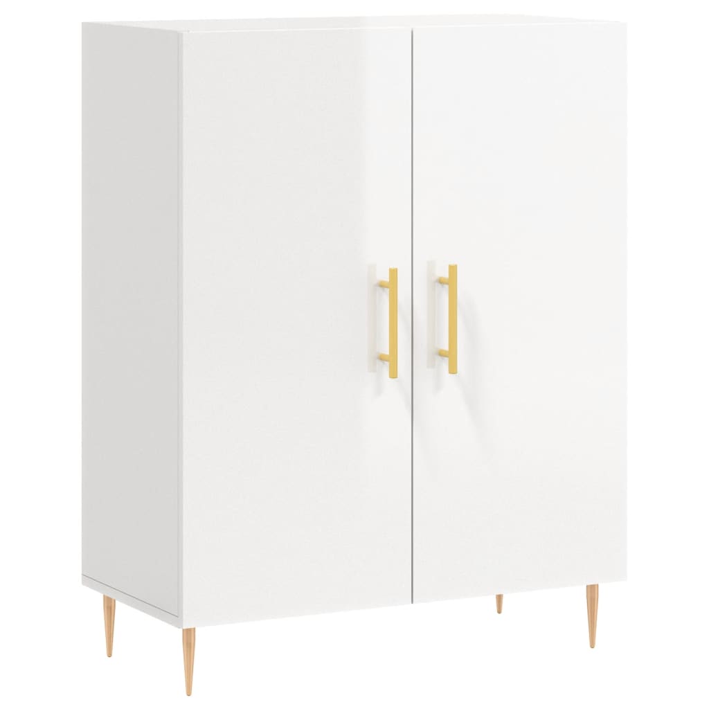 Komoda sjajna bijela 69,5x34x90 cm od konstruiranog drva